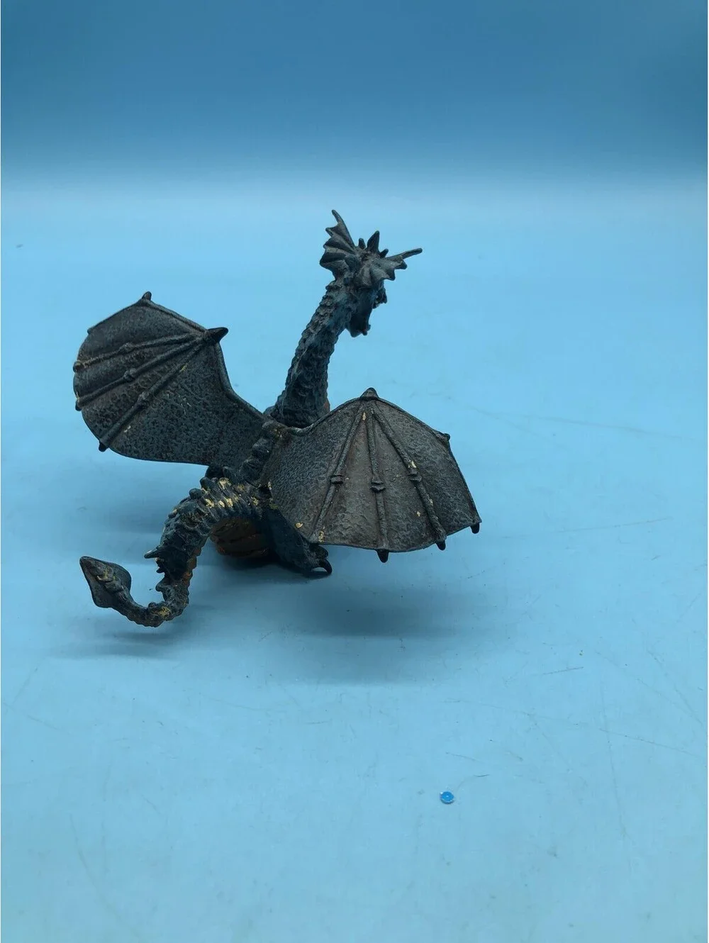 Papo Dragon Fantasy Action Figure Toy Gray Orange Plastic 2006 Unboxed
